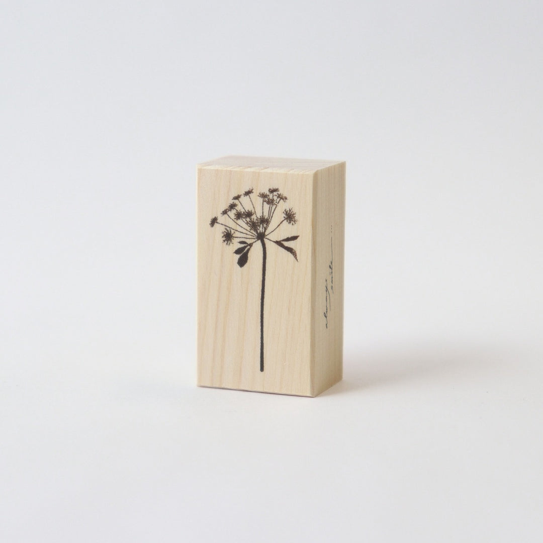 always smile... / Rubber Stamp -lace flower