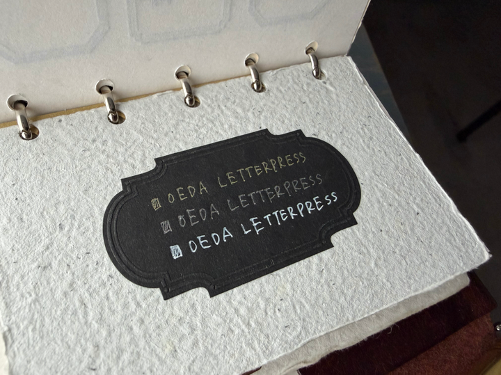 OEDA LETTERPRESS / ENBOSS STICKER BOX