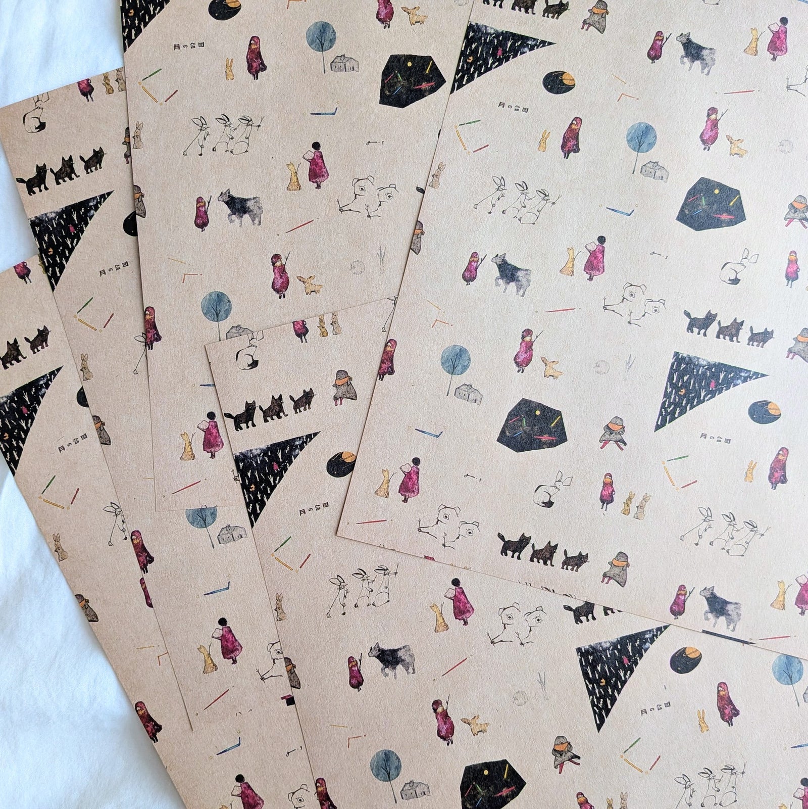 Jun Sasaki / Wrapping paper -Moon Signal