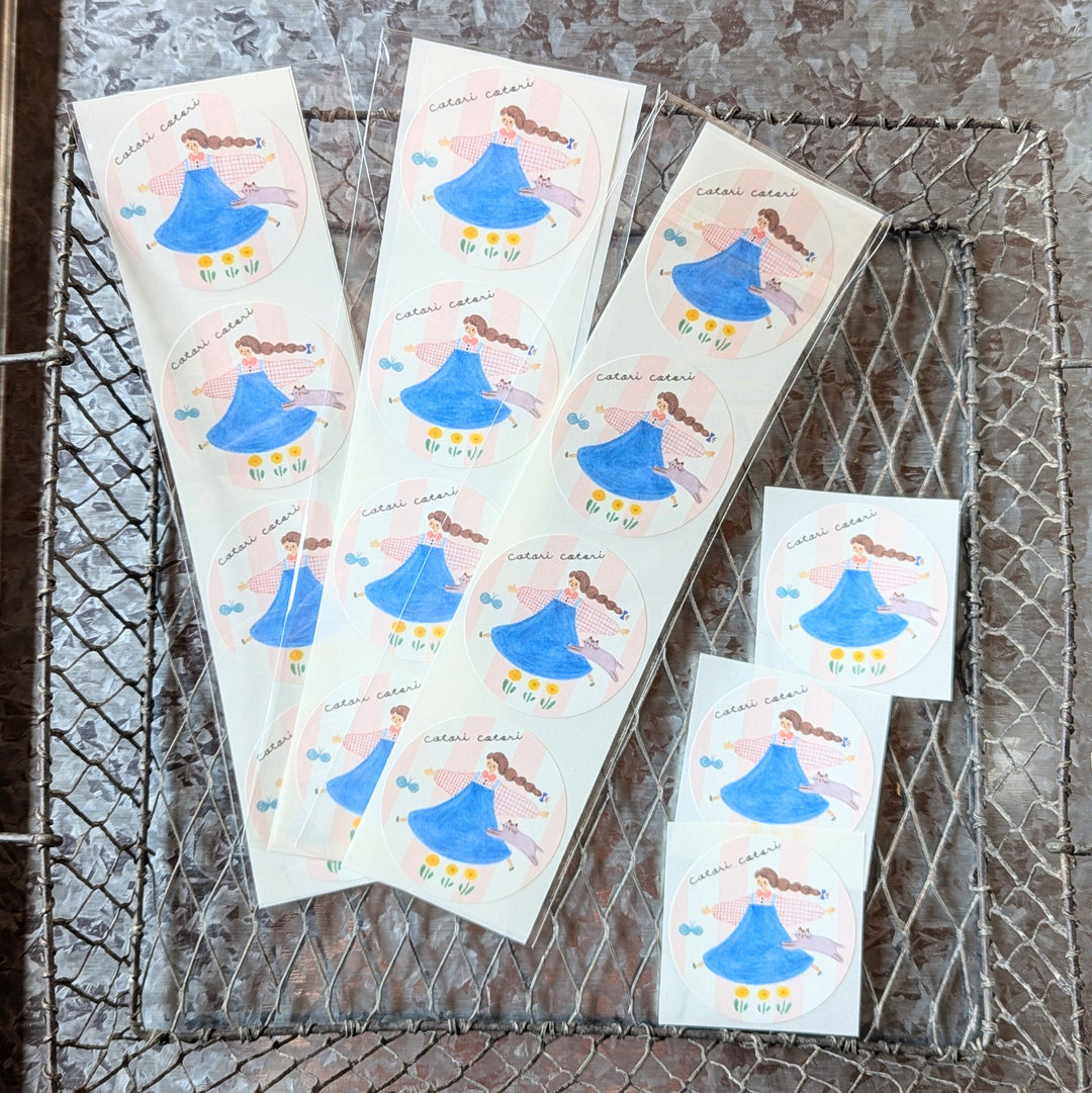 Cotori Cotori / Round stickers of girls