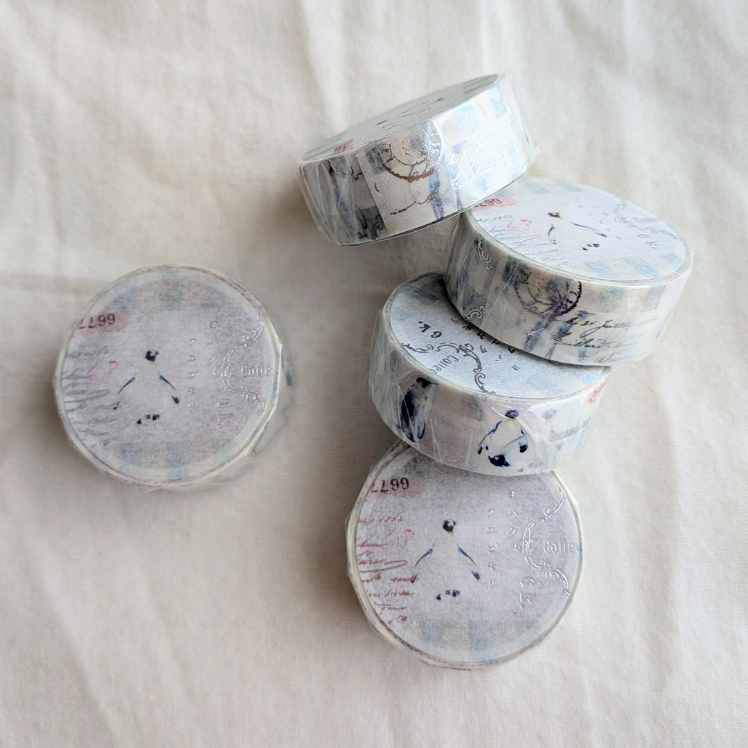 Yohaku / Foil-stamped Washi Tape -Winter Retreat YH-006