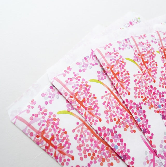 Tomoko Shinozuka / envelope 5set - Asian Grapes