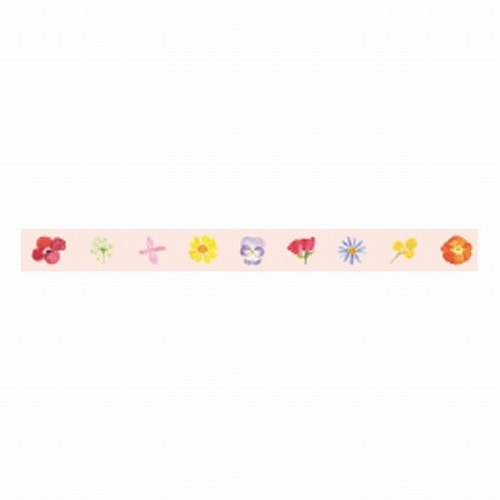 RYURYU / Hand-tearable Clear Tape 10mm width -Garden SMMT101