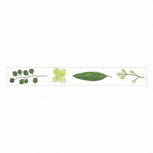 RYURYU / Hand-tearable Clear Tape 20mm width -Green SMMT203