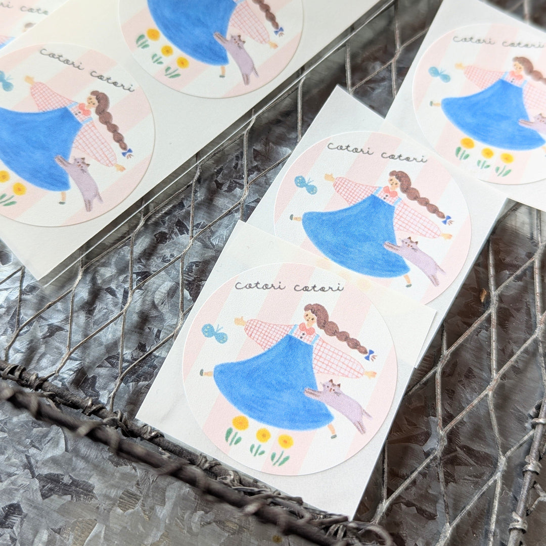 Cotori Cotori / Round stickers of girls