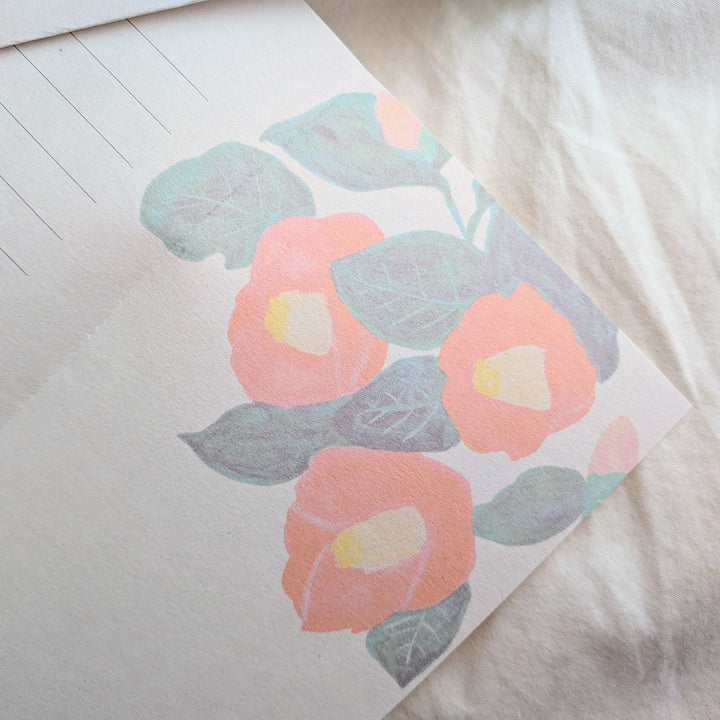 Kisetsu no Tegamiya / Letter Writing Set -Camellia Flowers
