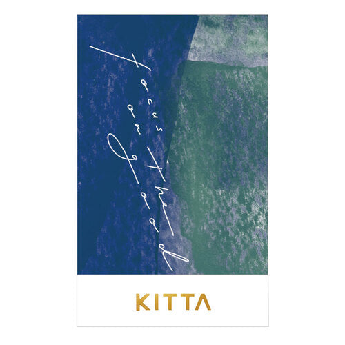 HITOTOKI / Washi Tape KITTA Collage (Gold foil)- Message KITC003