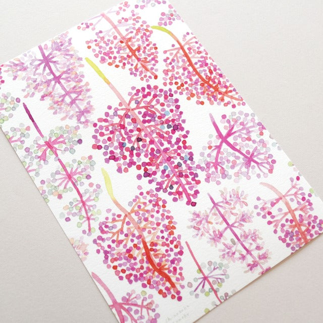 Tomoko Shinozuka / Mini Letter Paper - Asian Grapes