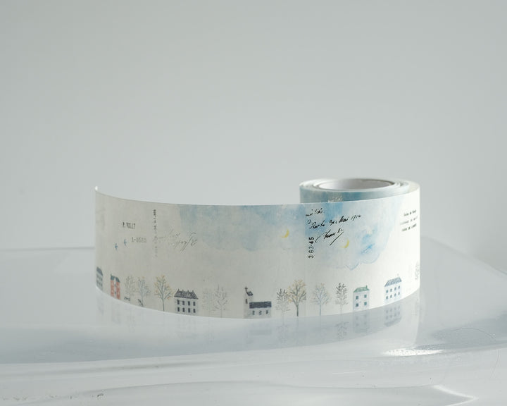 Yohaku / Foil-stamped Rolled Sticky Note -Someday on a street corner RF-004