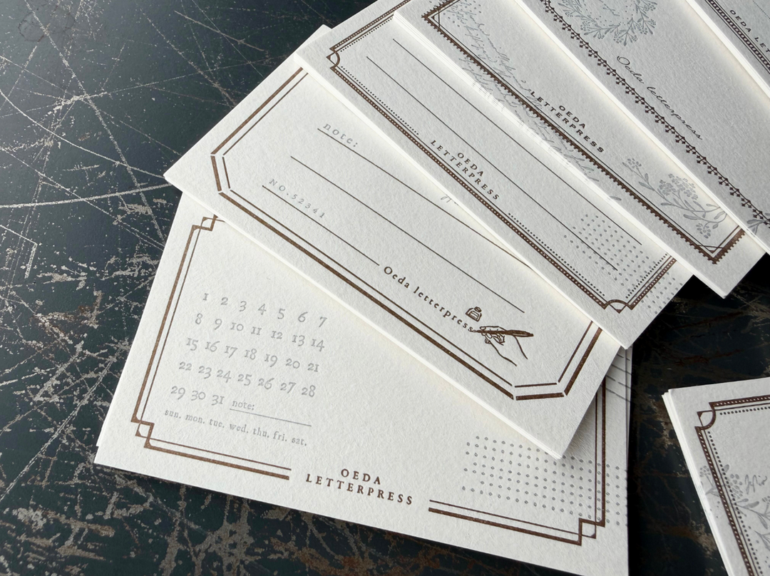 OEDA LETTERPRESS / Renewal Assort card set / mellow silver