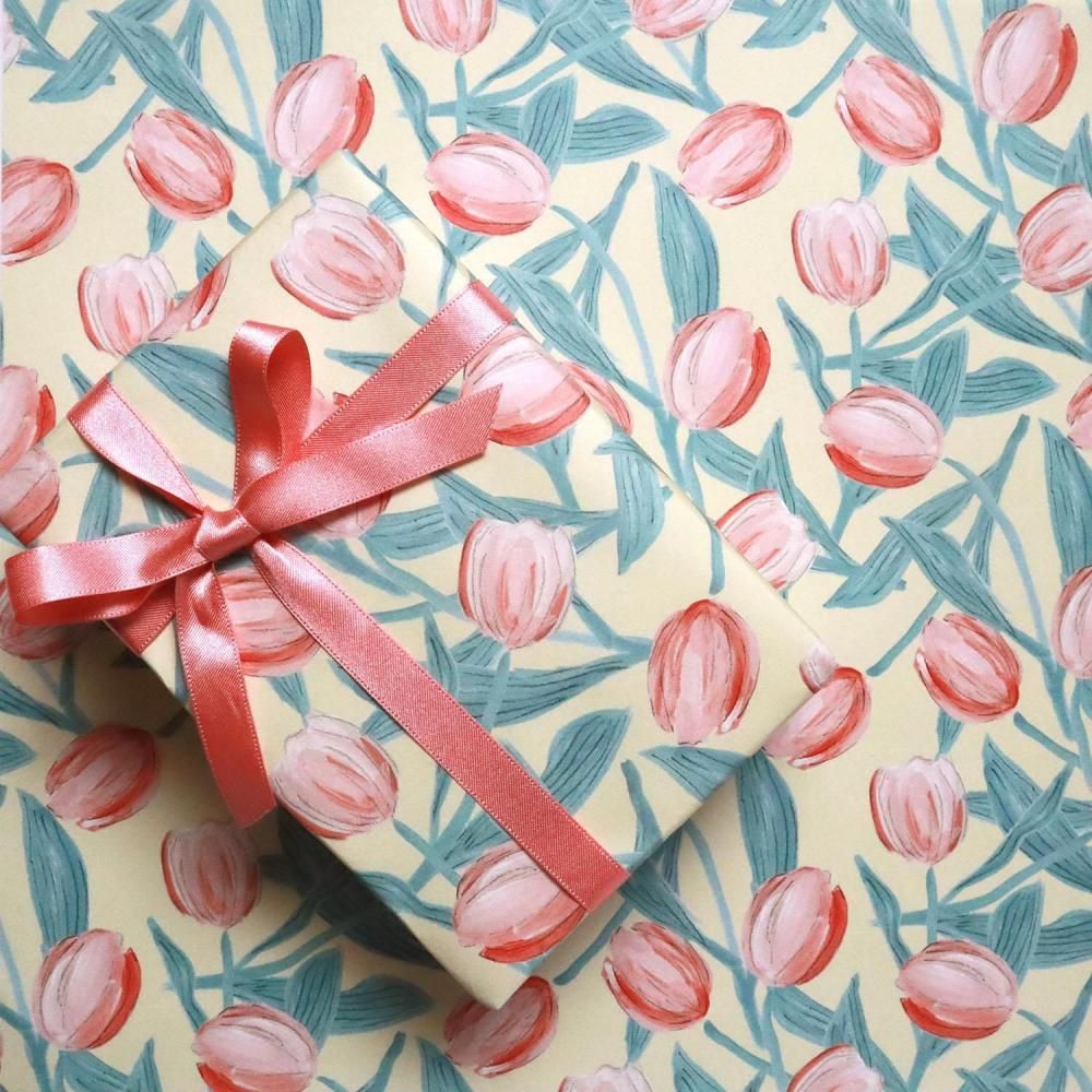 REGARO PAPIRO / Wrapping Paper -Tulip Gift /5 sheets