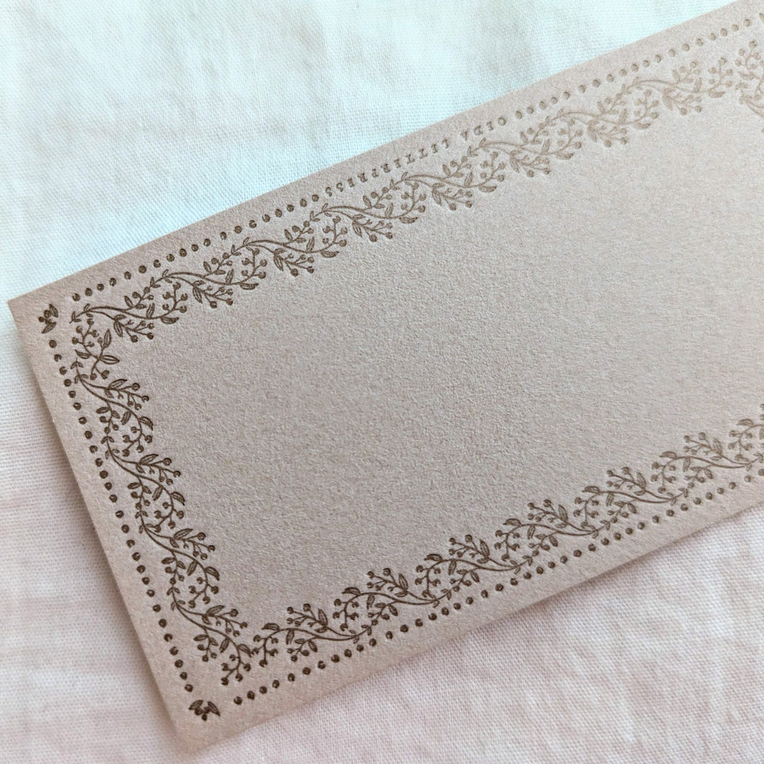 OEDA LETTERPRESS / Memo card (VINE) Beige