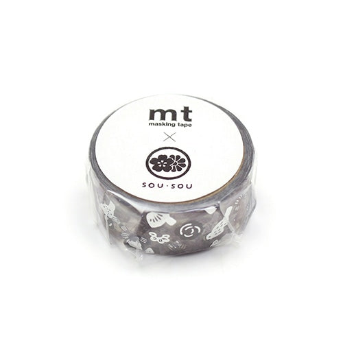 mt x SOU SOU/ Foil-staming Washi Tape - Birds MTSOU29