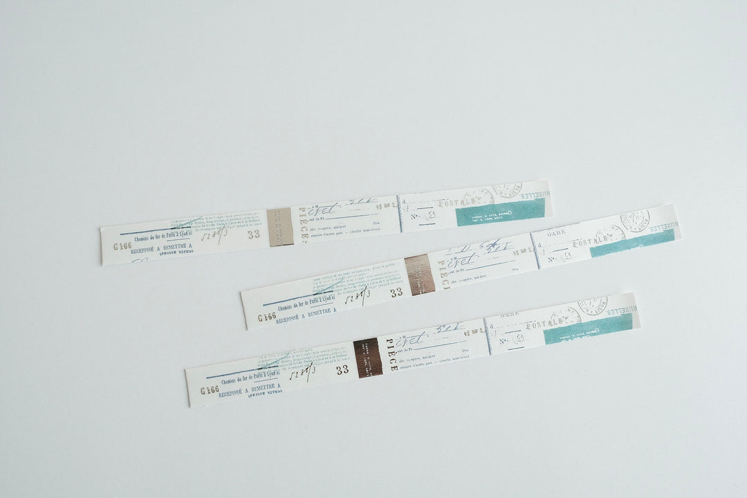 Yohaku / Foil-stamped Washi Tape -White birch forest YH-008