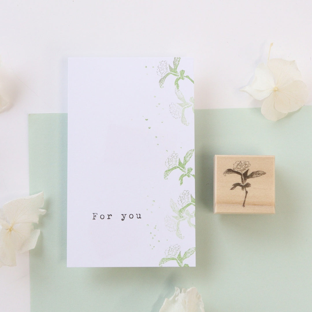 always smile.../ Rubber Stamp -Reeves spiraea