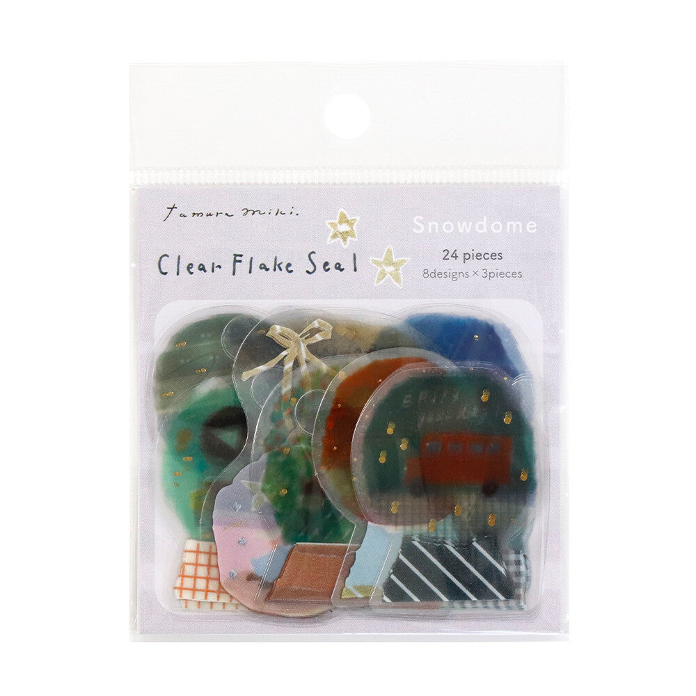 Miki Tamura / Clear Flake Stickers -Snowdome
