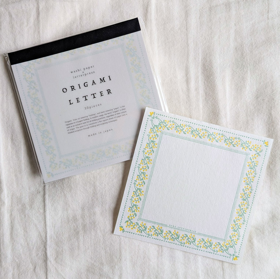 OEDA LETTERPRESS / Limited Edition ORIGAMI LETTER Mimoza color