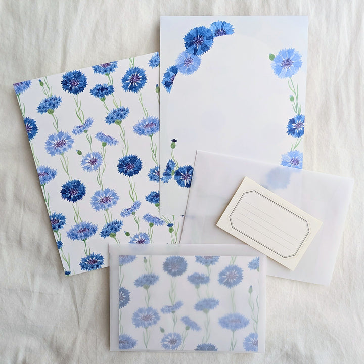 harukazeiro (吉田春香)/ Letter Writing Set -cornflower