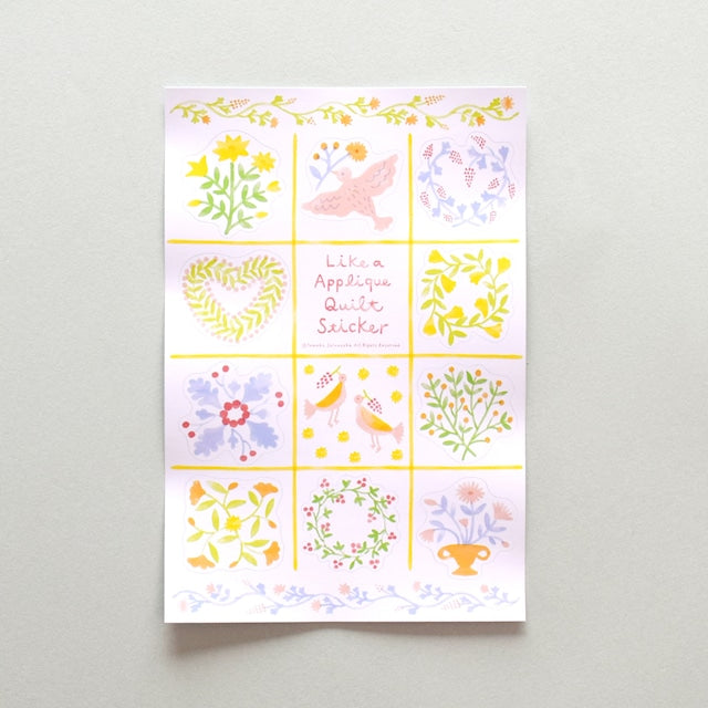 Tomoko Shinozuka / sticker - Quilt