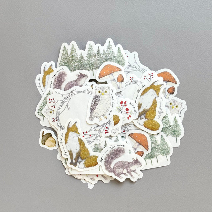 Hutte Paper Works / Flake stickers -Evergreen HLB-023