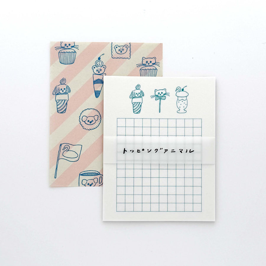 Tobimatsu Shoichiro x Mizushima / Small Letter Set -Topping Animal