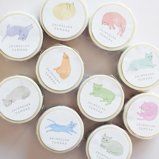 Tomoko Shinozuka / Washi tape - Cats in 11 Colors