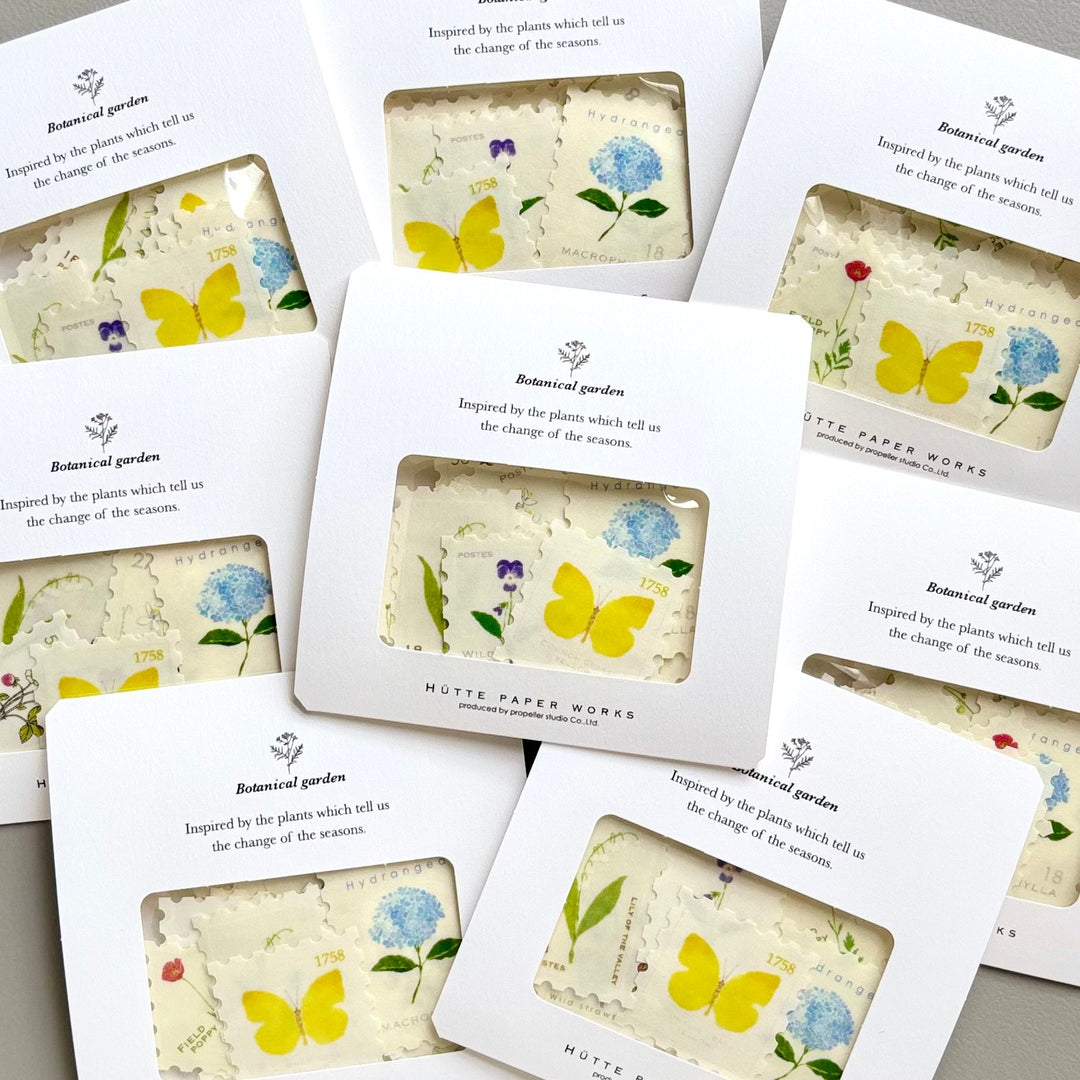 Hutte Paper Works / Flake stickers -Spring field HLB-022