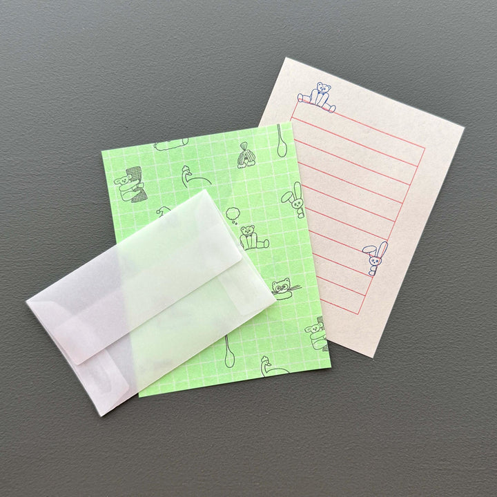 Tobimatsu Shoichiro x Mizushima / Small Letter Set -Cheering Animals