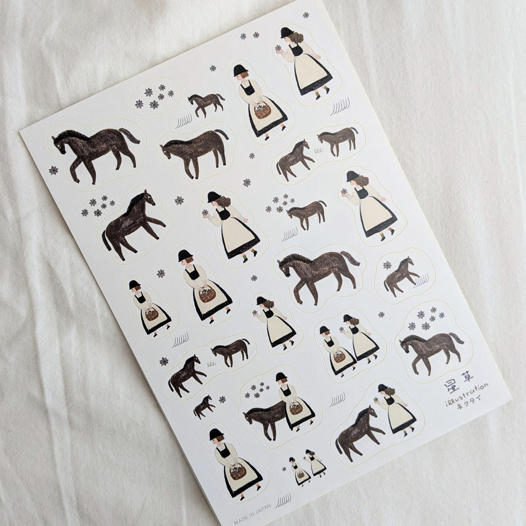 Necktie / Sticker Sheet -Star Grass