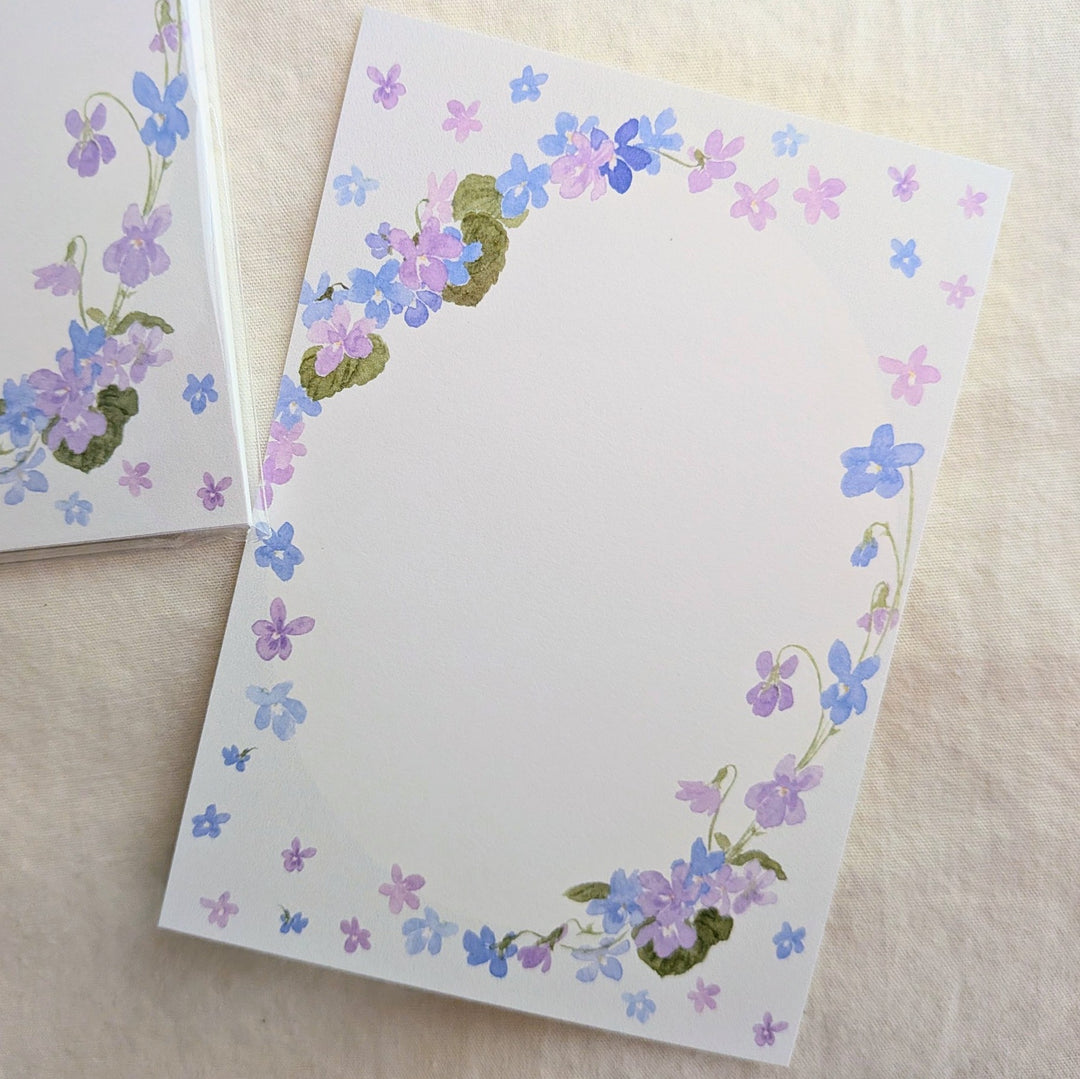 harukazeiro (吉田春香)/ Small Writing Paper -violet oval