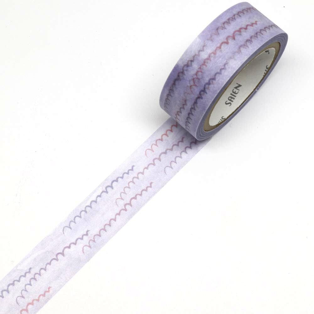 Miki Tamura / 5-Color Torn Washi Tape Art Set -Pattern