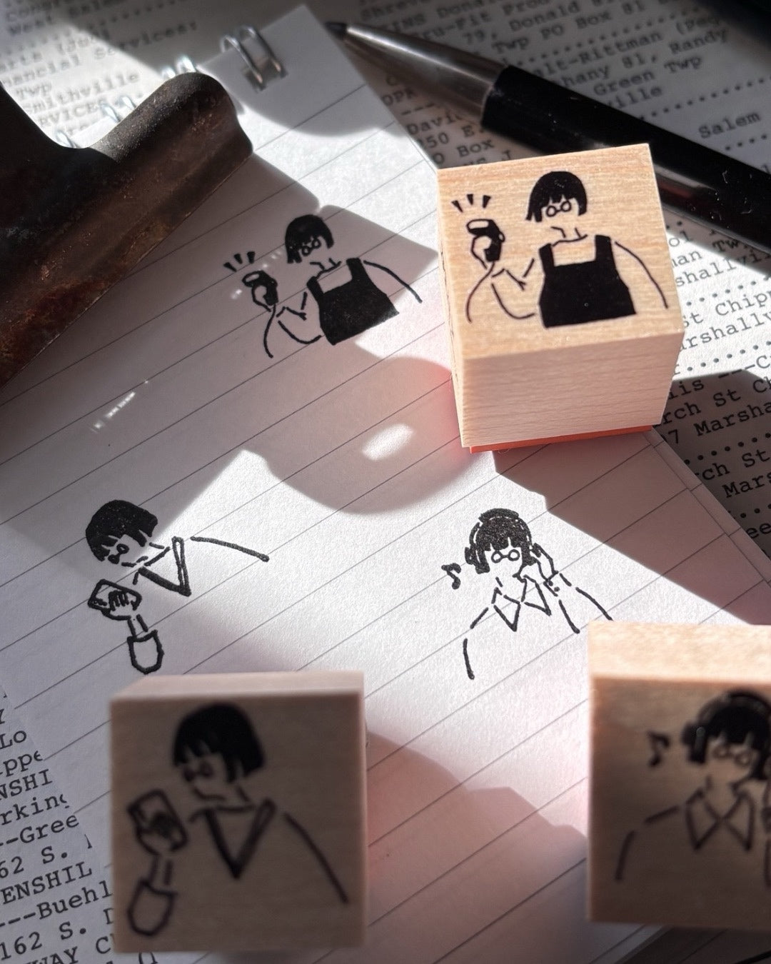 MA7stamp / Rubber Stamp -Smartphone Fumiko