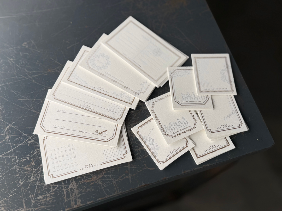 OEDA LETTERPRESS / Renewal Assort card set / mellow silver
