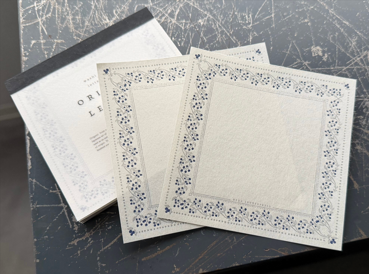 OEDA LETTERPRESS / Limited Edition ORIGAMI LETTER Blueberry color