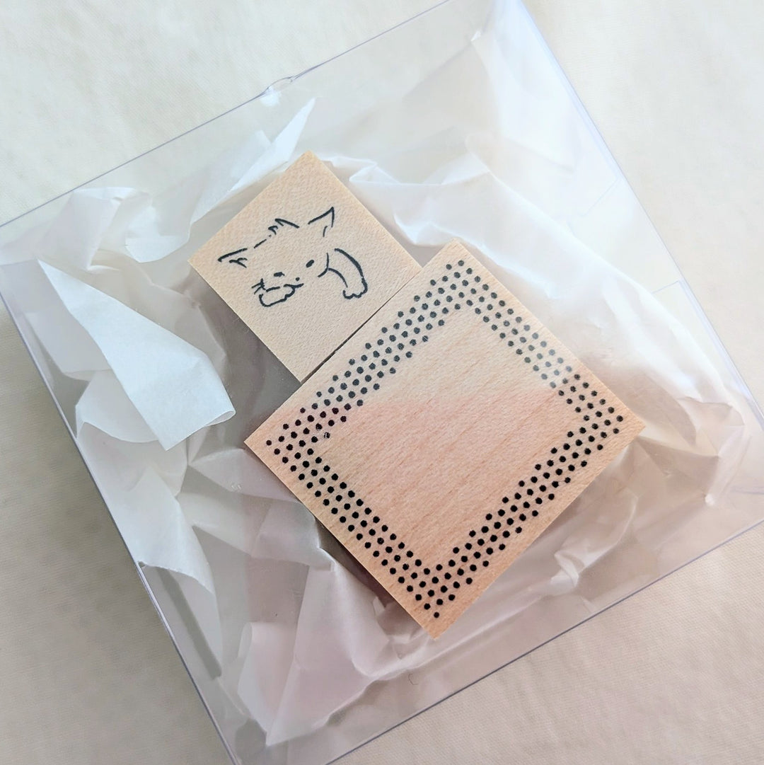 MA7stamp / Rubber Stamp -Lazing Cat