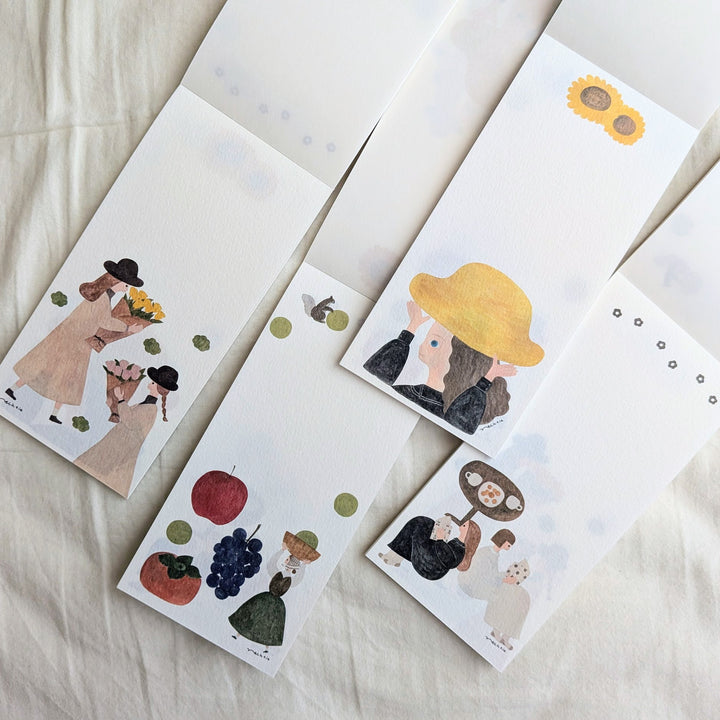 Necktie x cozyca products / Letter Writing Pad -Meguru