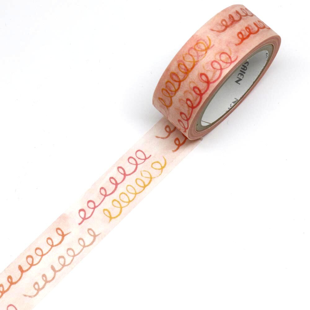 Miki Tamura / 5-Color Torn Washi Tape Art Set -Pattern