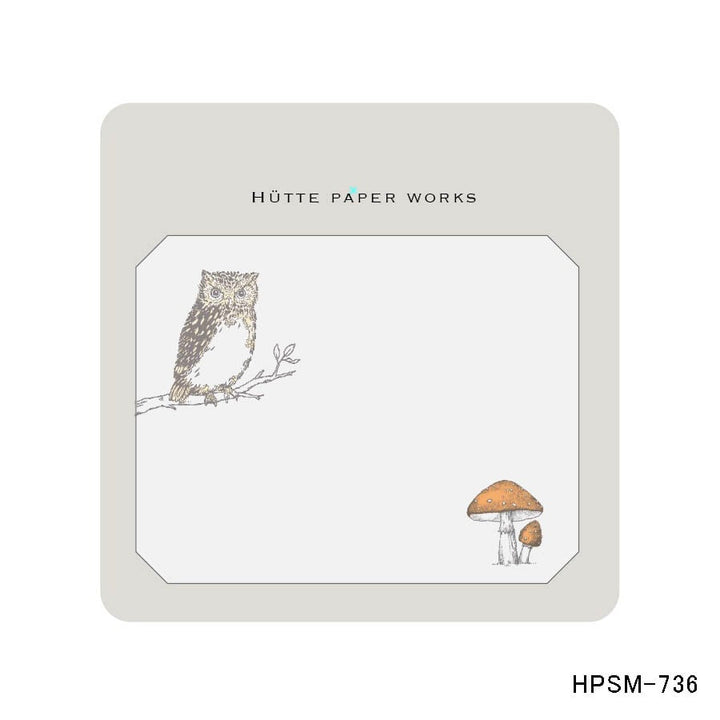 Hutte Paper Works / Tracing Paper Sticky Note -Scops Owl HPSM-736