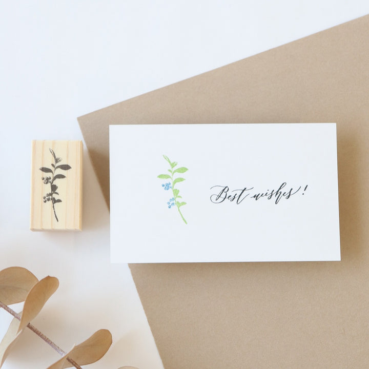 always smile.../ Rubber Stamp -Blueberry S