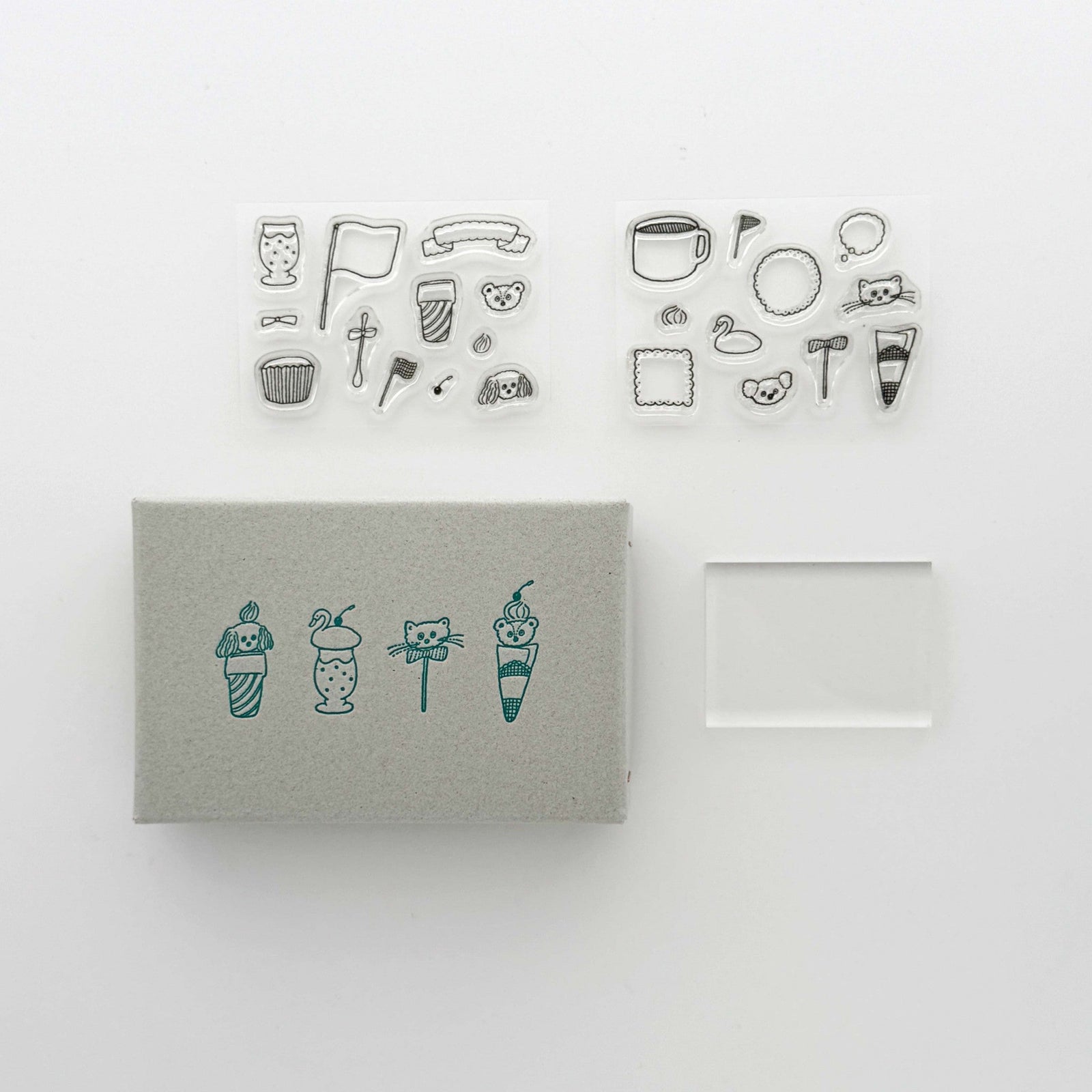 Tobimatsu Shoichiro x Mizushima / Freely combined stamp set -Topping Animal