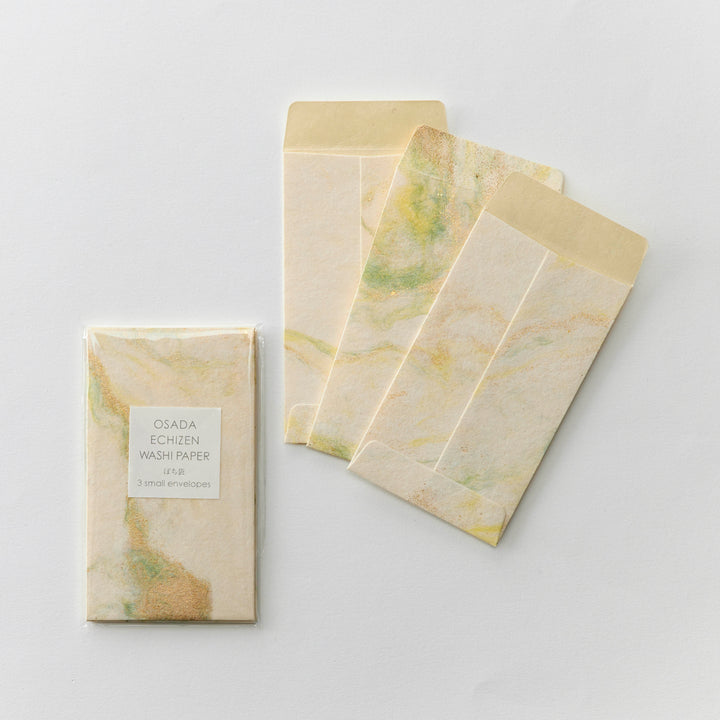 WACCA JAPAN / Fusuma Paper mini envelope -Yellow x Gold PC12-YG