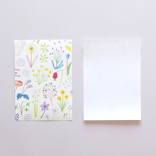 Tomoko Shinozuka / Mini Letter Paper - Cheerful Flowers