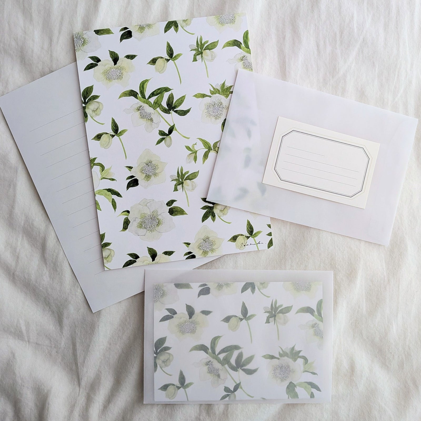 harukazeiro (吉田春香)/ Letter Writing Set -christmas rose