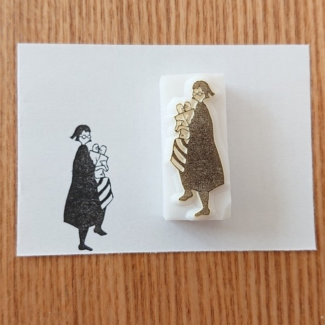MA7stamp / Rubber Stamp -Fumiko is shopping too much