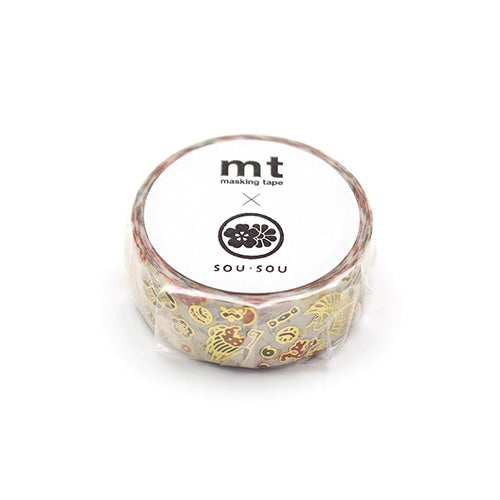 mt x SOU SOU/ Foil-staming Washi Tape - Iyasaka MTSOU30