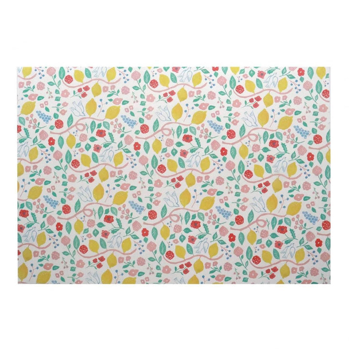 REGARO PAPIRO / Wrapping Paper -Harvest Pattern - White /5 sheets