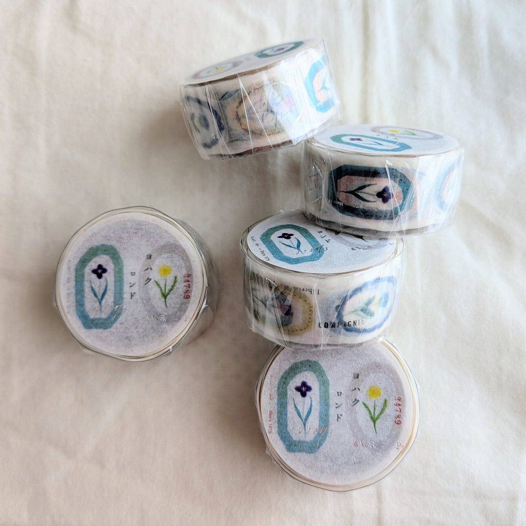 Yohaku / Foil-stamped Dicut Washi Tape -Rondo YD-005