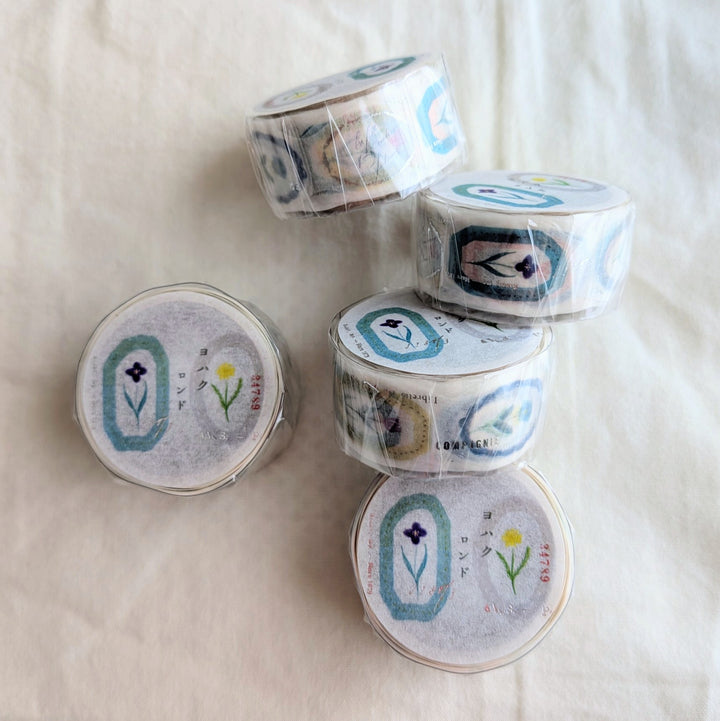 Yohaku / Foil-stamped Dicut Washi Tape -Rondo YD-005