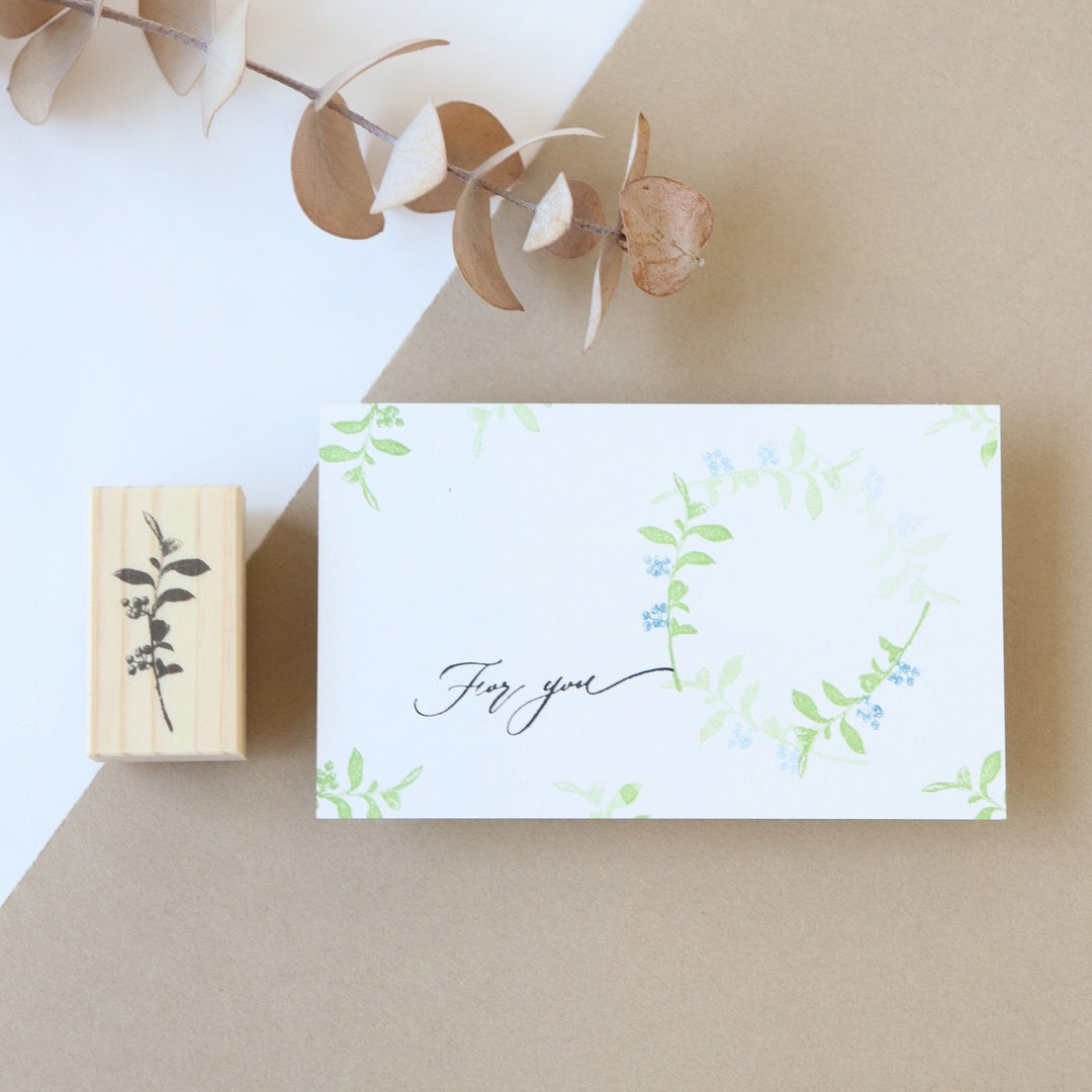 always smile.../ Rubber Stamp -Blueberry S