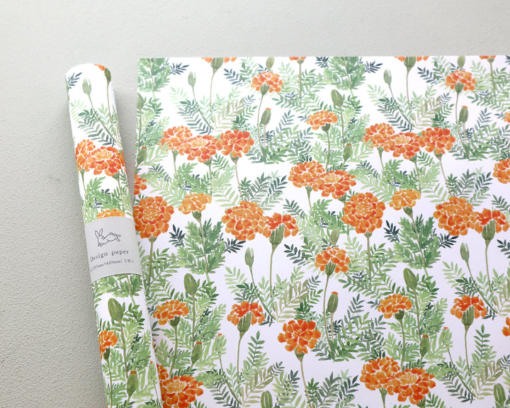 harukazeiro (吉田春香)/ Wrapping Paper -marigold